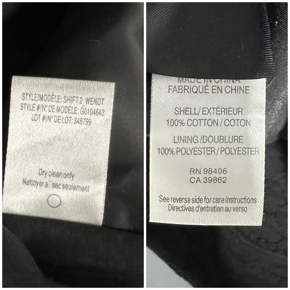 ⭐️Theory Shift 2 Wendt Textured Black Dress [CL3-17] - Picture 7 of 7
